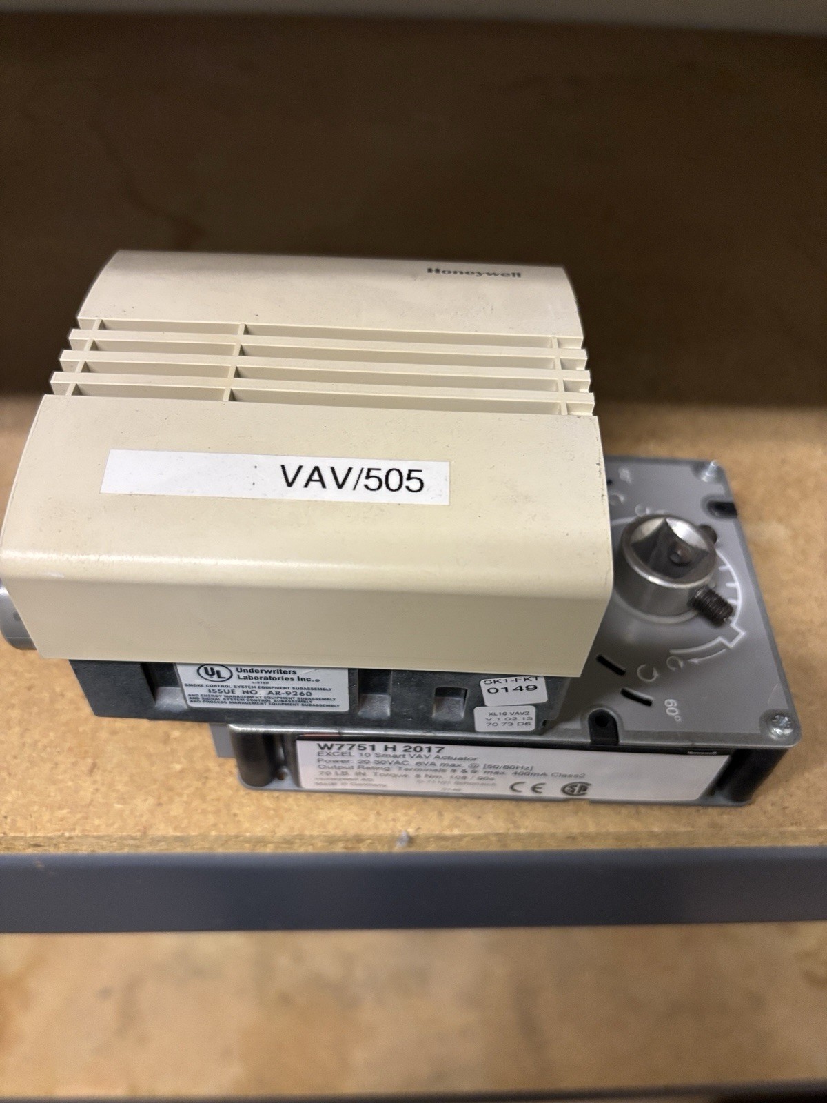 Honeywell Damper Controller Actuator W7751 H 2017