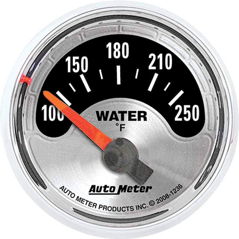 Auto Meter American Muscle Series 2-1/16" Short Sweep 100�-250� F Electric Water