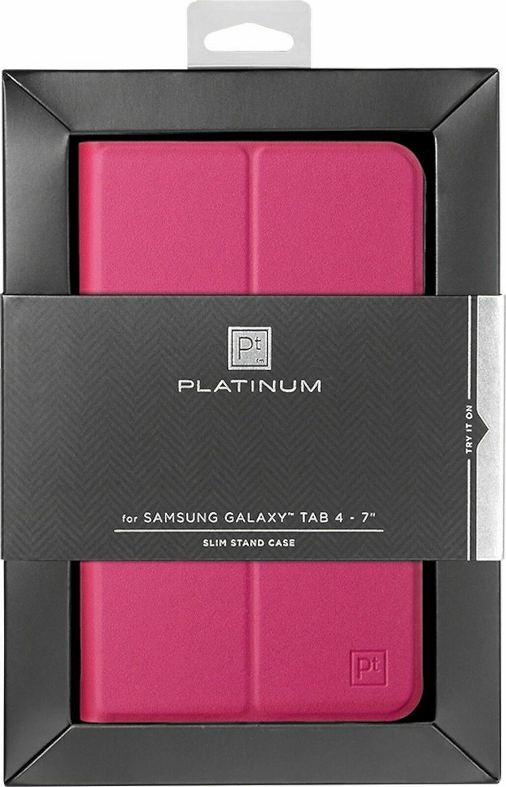 NEW Platinum Slim Folio Case for Samsung Galaxy Tab 4 7.0 PINK PT-GT47S2P Padded