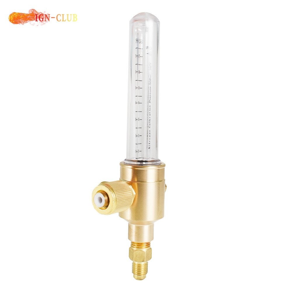 Max inlet Pressure 50 PSIG Precision Nitrogen Flow Meter Brass Body Construction