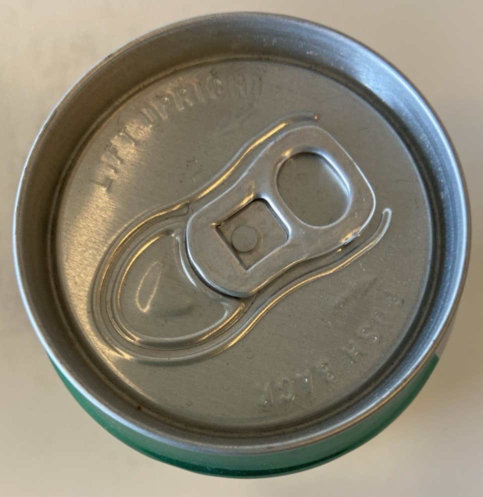 12oz. MTN DEW SODA CAN ( TICKET TO ROCK )EMPTY BOTTOM OPENED