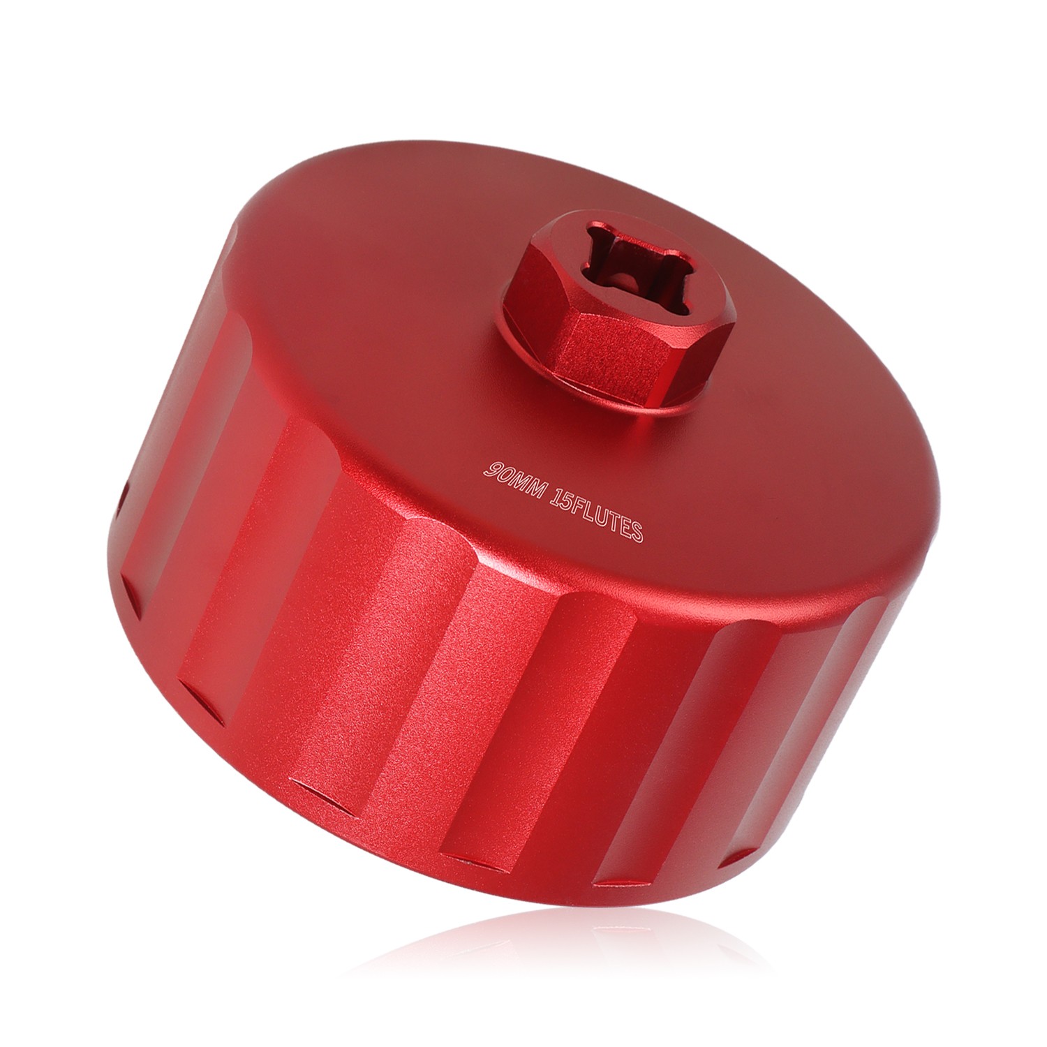 1pc CNC 90mm 15-Flute Oil Filter Removal Wrench for Land Rover 3.0L 3.5L New