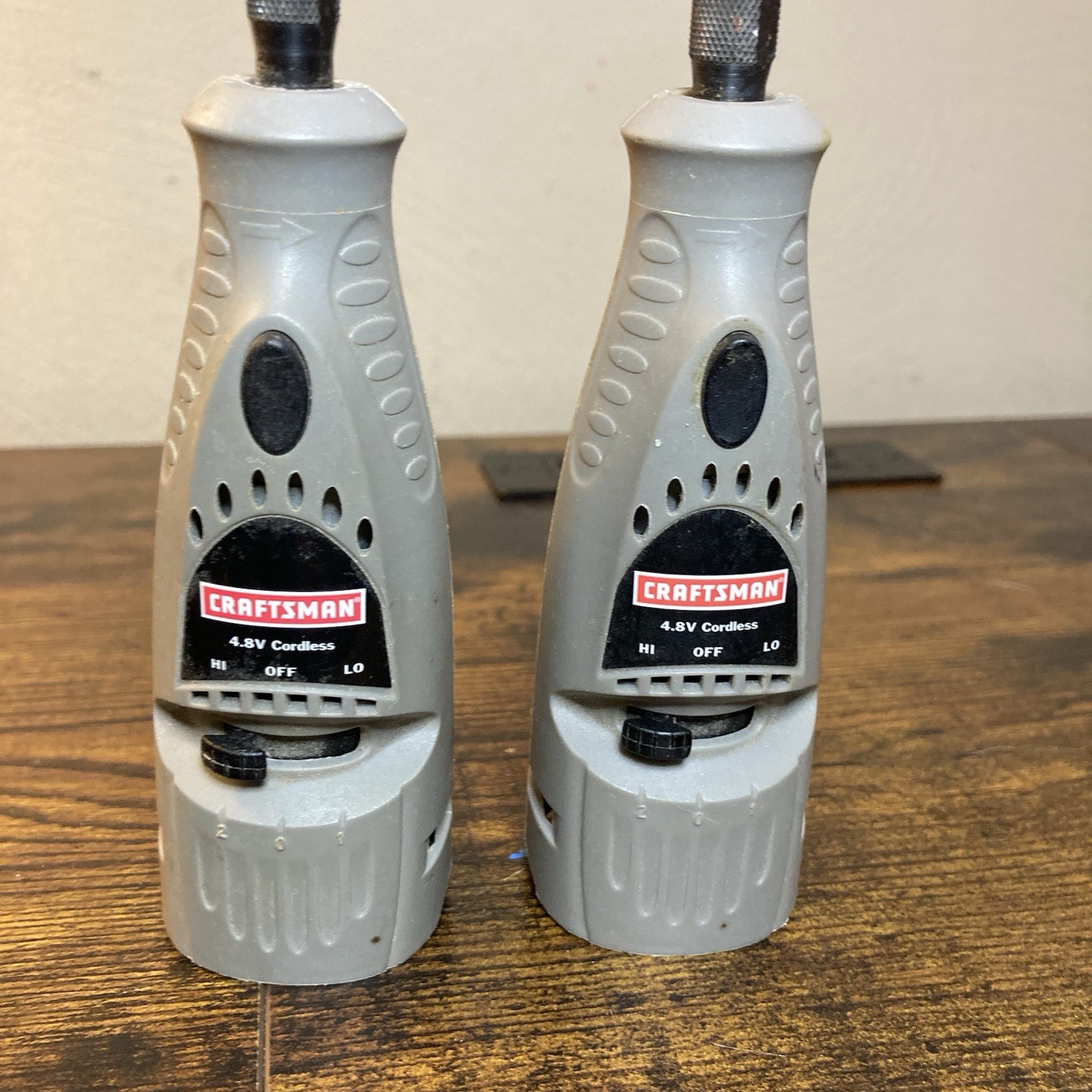 Craftsman 4.8V Cordless Rotary Drills (2) and Untested Battery