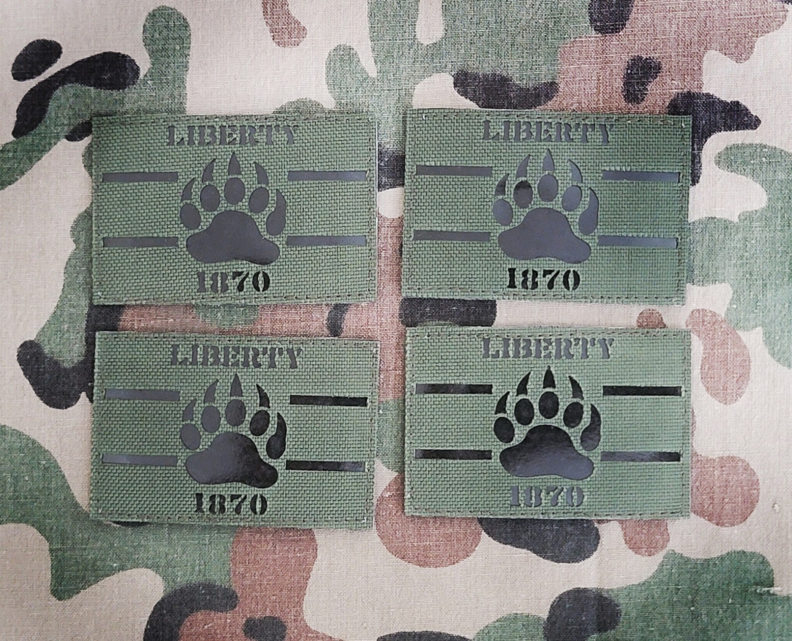 Pineland Resistance Force Lasercut Patch 4 Pack Combo Special Forces Robin Sage