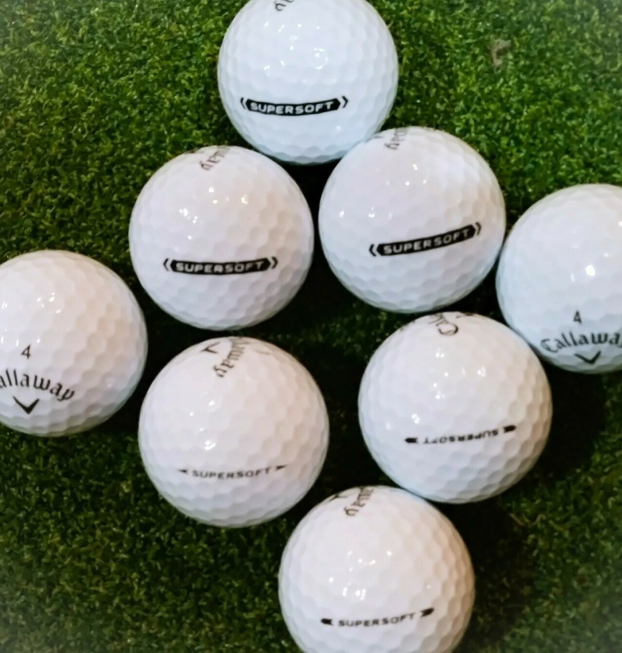 36 Callaway Supersoft Used White Golf Balls 5A Condition (AAAAA)
