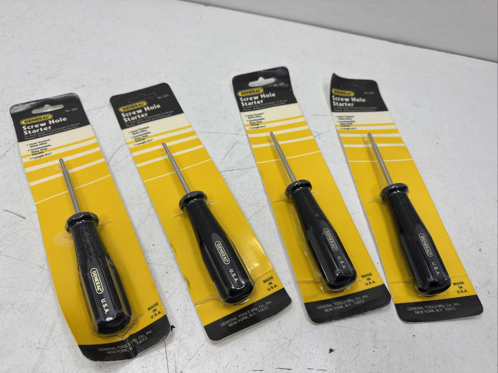 (QTY.4) GENERAL 805 SCREW HOLE STARTER