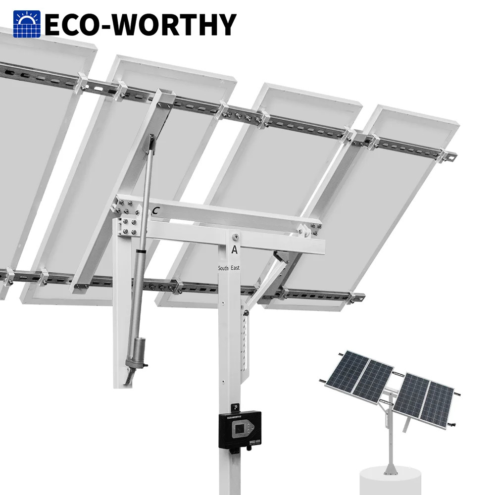 Solar Panel Single Axis Tracking System(Increase30% Power)with TrackerController