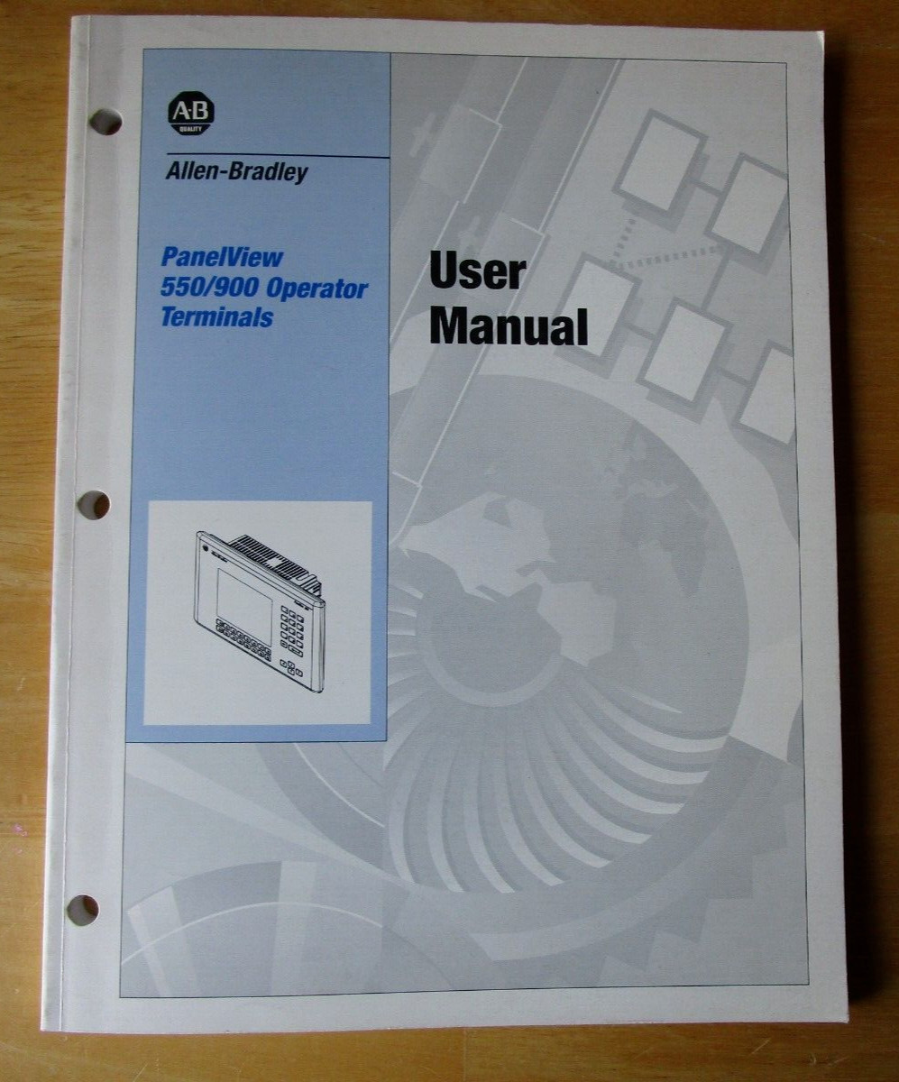 Allen Bradley PanelView 550/900 Operator Terminals User Manual 1996 FREE SHIP