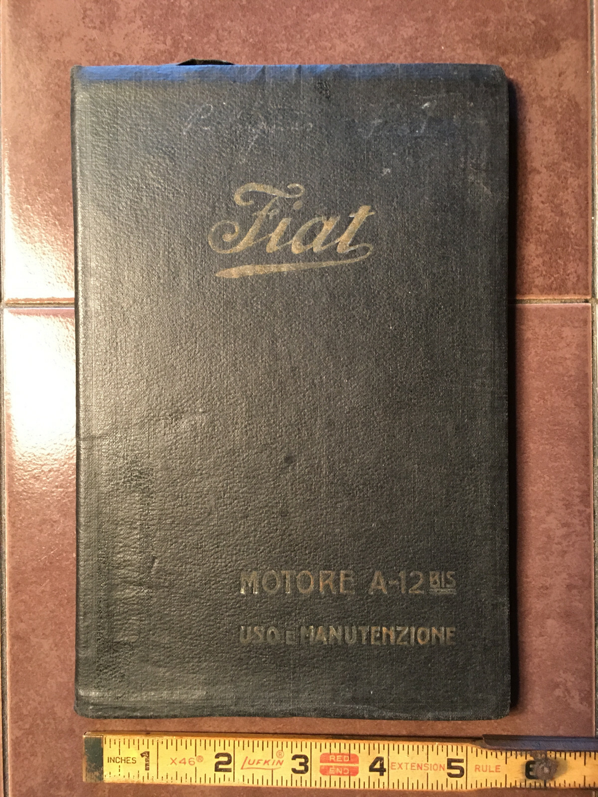 Original 1918 Fiat A.12 Aero Engine Operator & Maintenance Manual. 79 page.