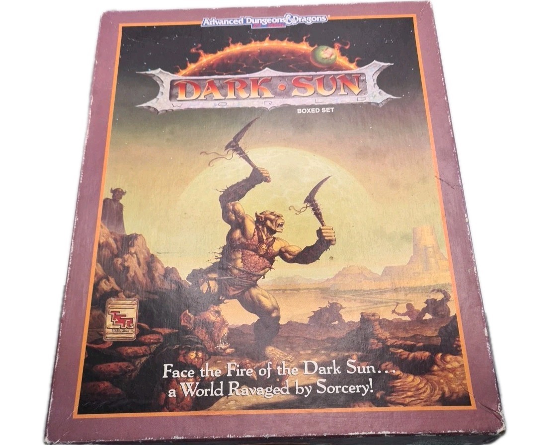 Advanced Dungeons and Dragons Dnd 2nd Edition Dark Sun Boxed Set Parts Spares