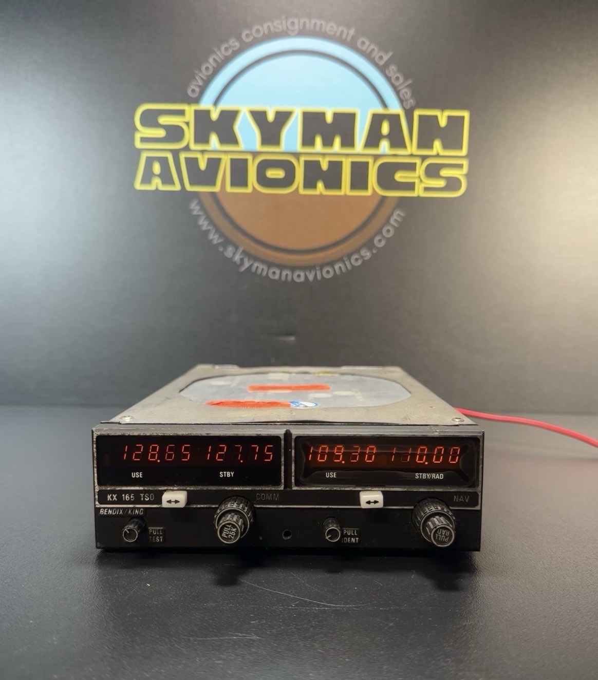 Bendix King KX 165 NAV/COM w/ GS - 28V Untested