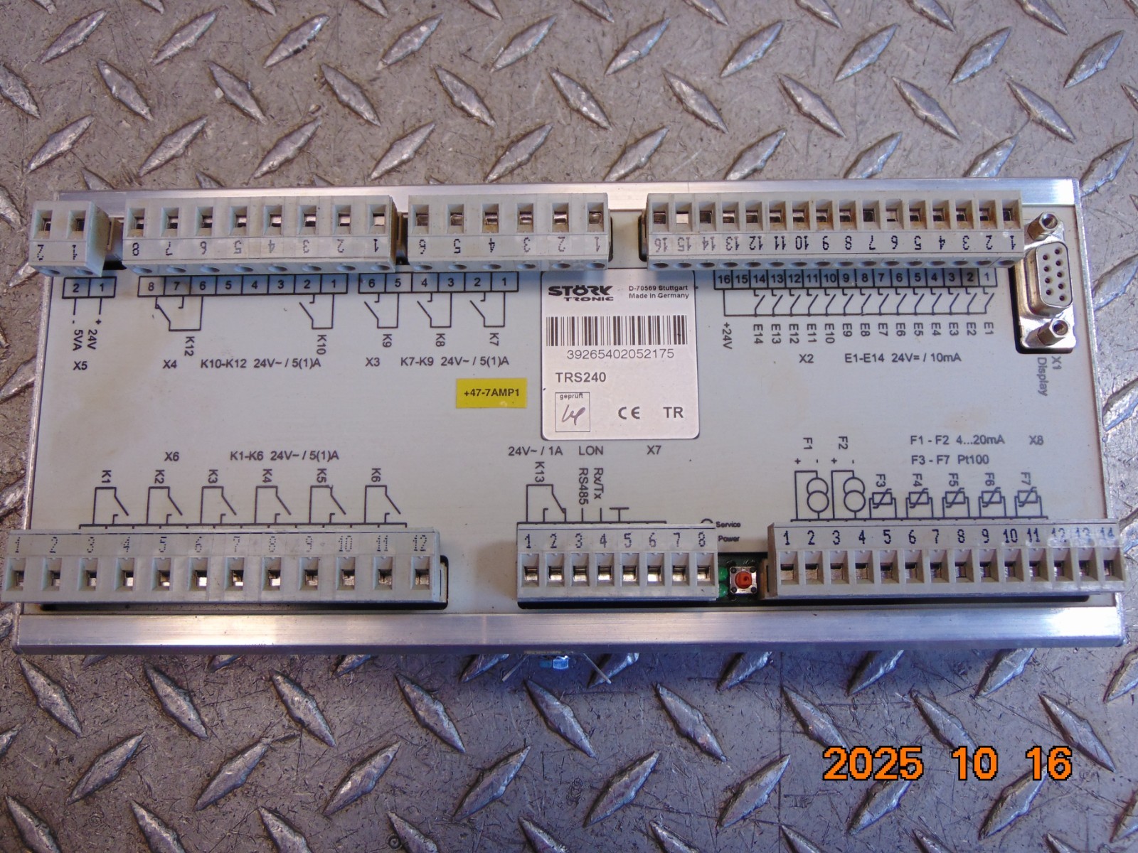 STORK TRONIC TRS240 TEMPERATURE CONTROL MODULE