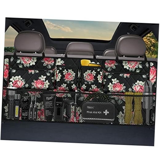 Car Trunk Organizer - Large Capacity Backseat Trunk - 42x18 In Floral