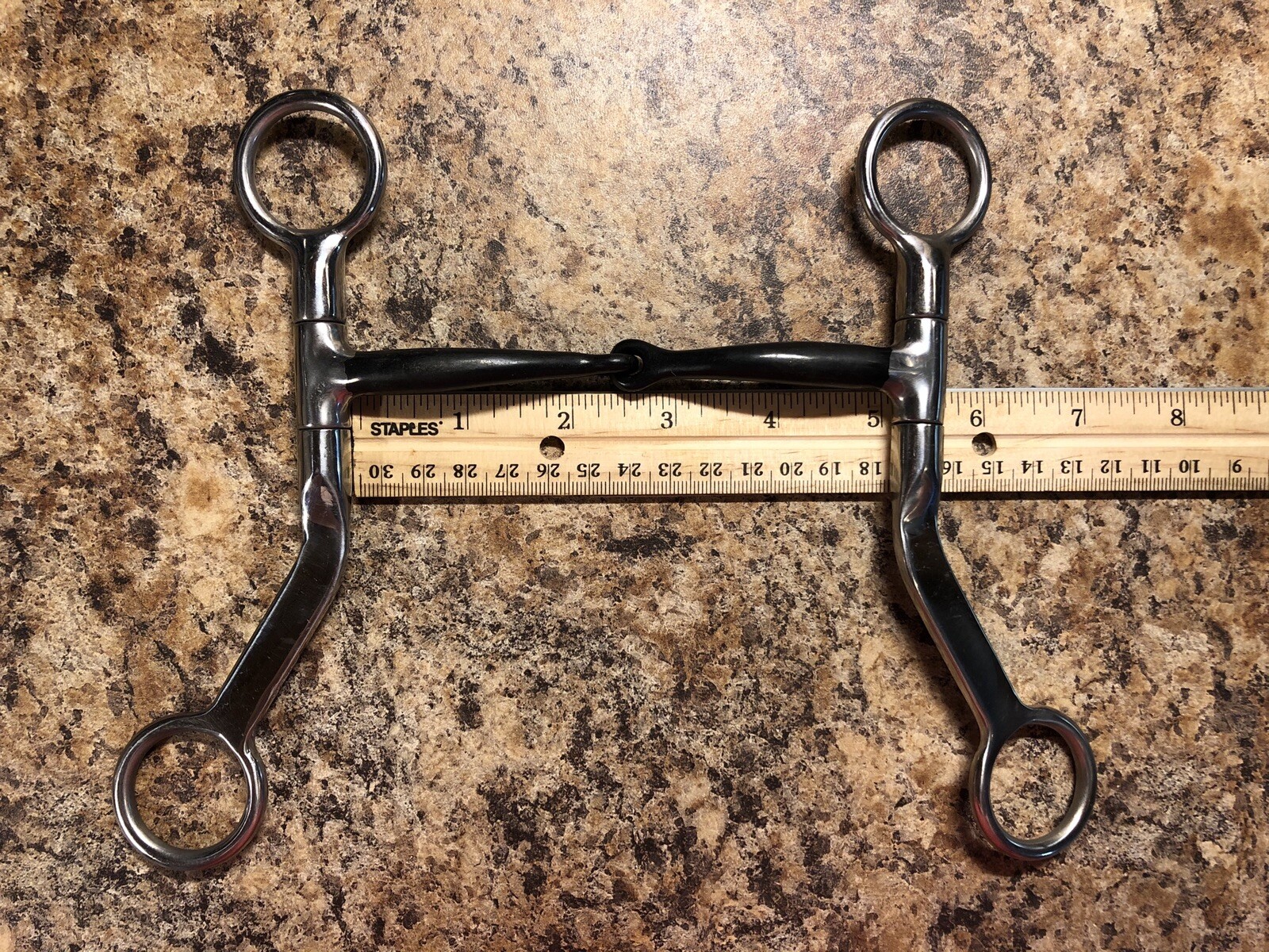 Circle R 5” Snaffle Horse Bit Reinsman Western Flat Shank Sweet Mouth