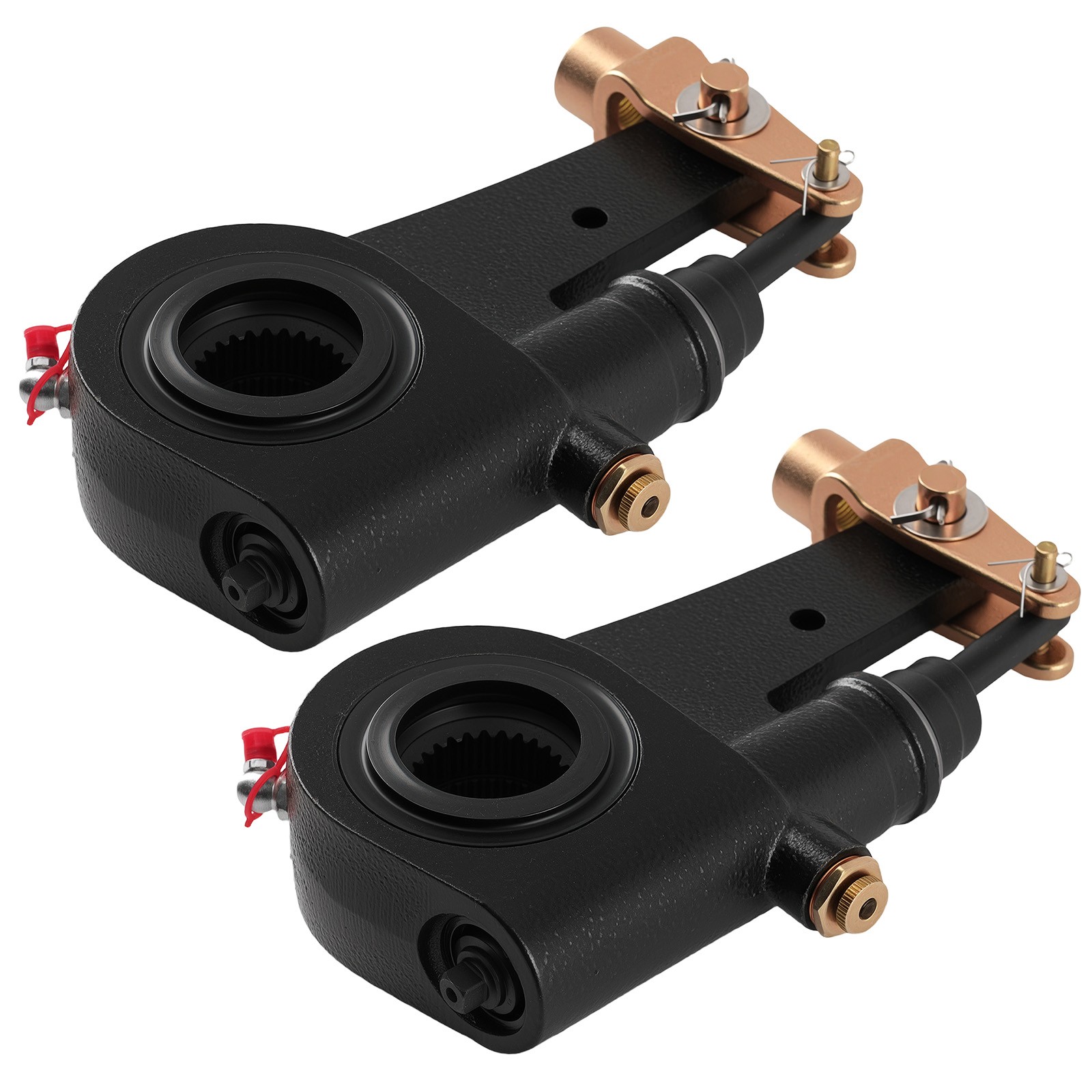 Pair 6" 28 Spline Auto Slack Adjuster for Euclid E-11402 Meritor R801074 R803112