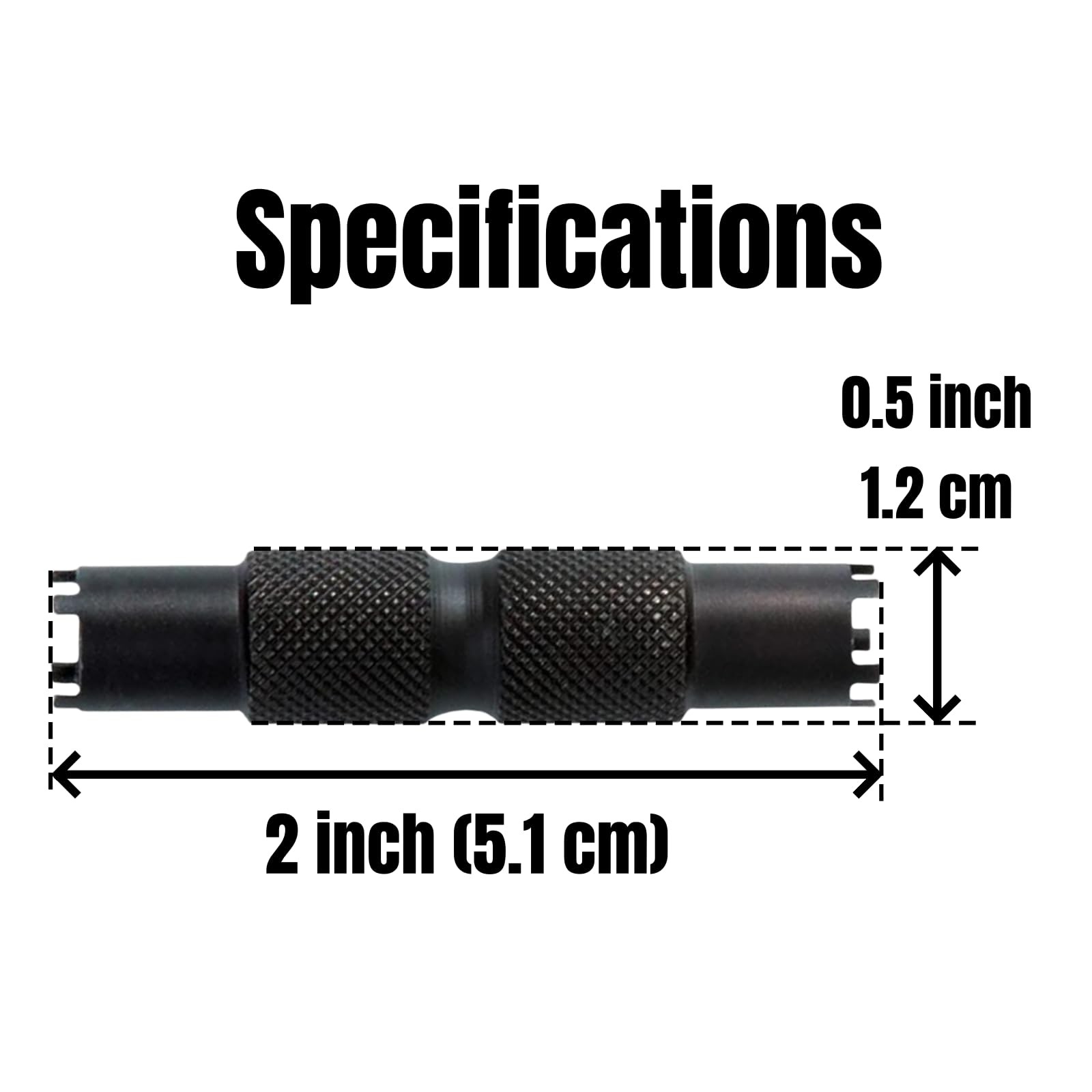 1 PCS Front Sight Tool Precise Adjustment with 4 & 5 Black