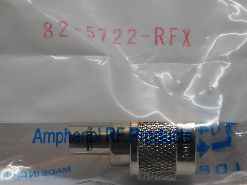2 Amphenol RF 82-5722-RFX N Type Terminater Plugs 1W 1% 50Ω Without Chain