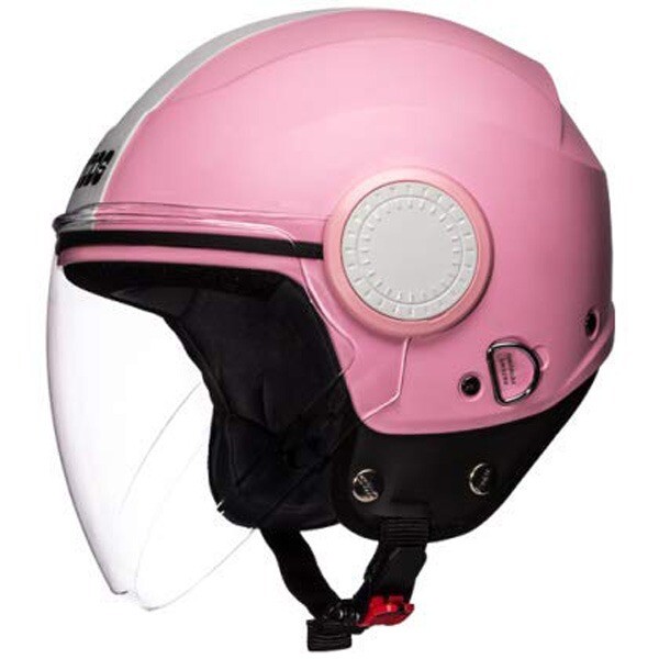 Studds Urban Open Face Helmet Pink Color With Strip Medium Size New @US