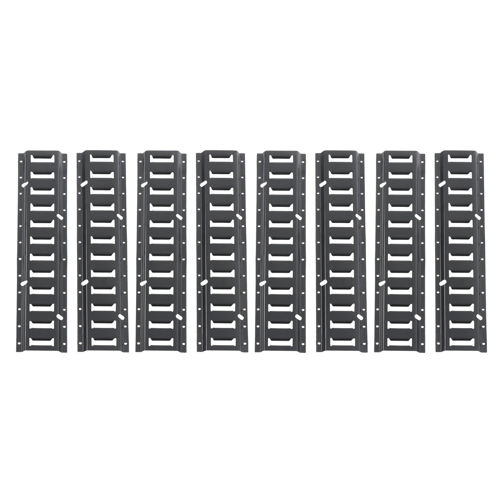 Labwork 8 PK E Track Tie-Down Rail 2 ft Black Steel Rail Enclosed Cargo Trailer