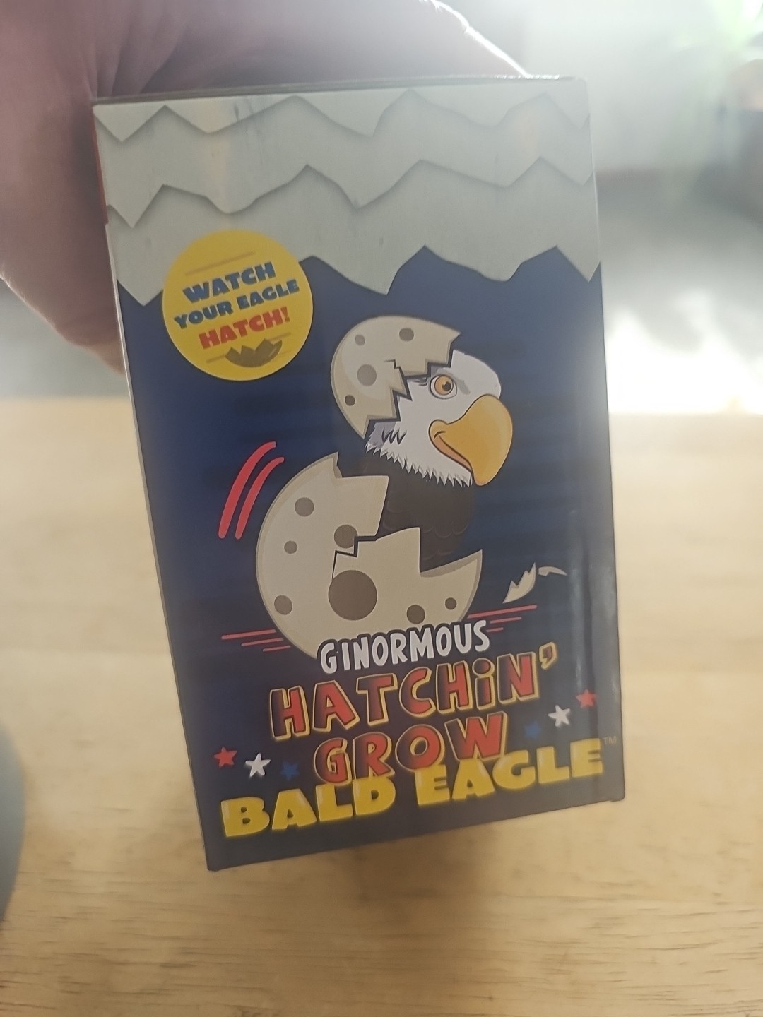 Toysmith Ginormous Hatchin' Grow Bald Eagle Egg Just Add Water