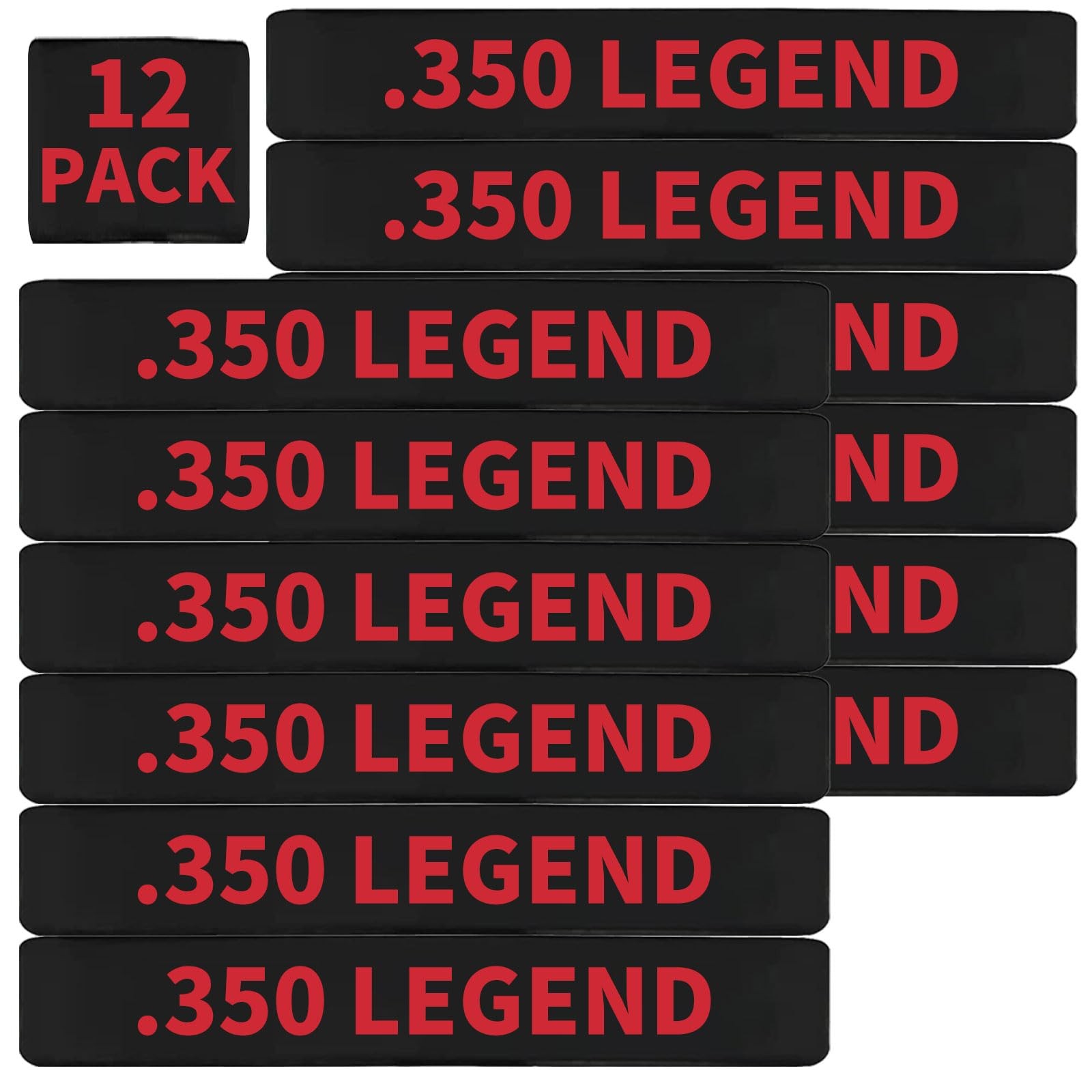 12 Pack Miaozhun .350 Legend Magazine Marking Bands 350 Red-12Pack