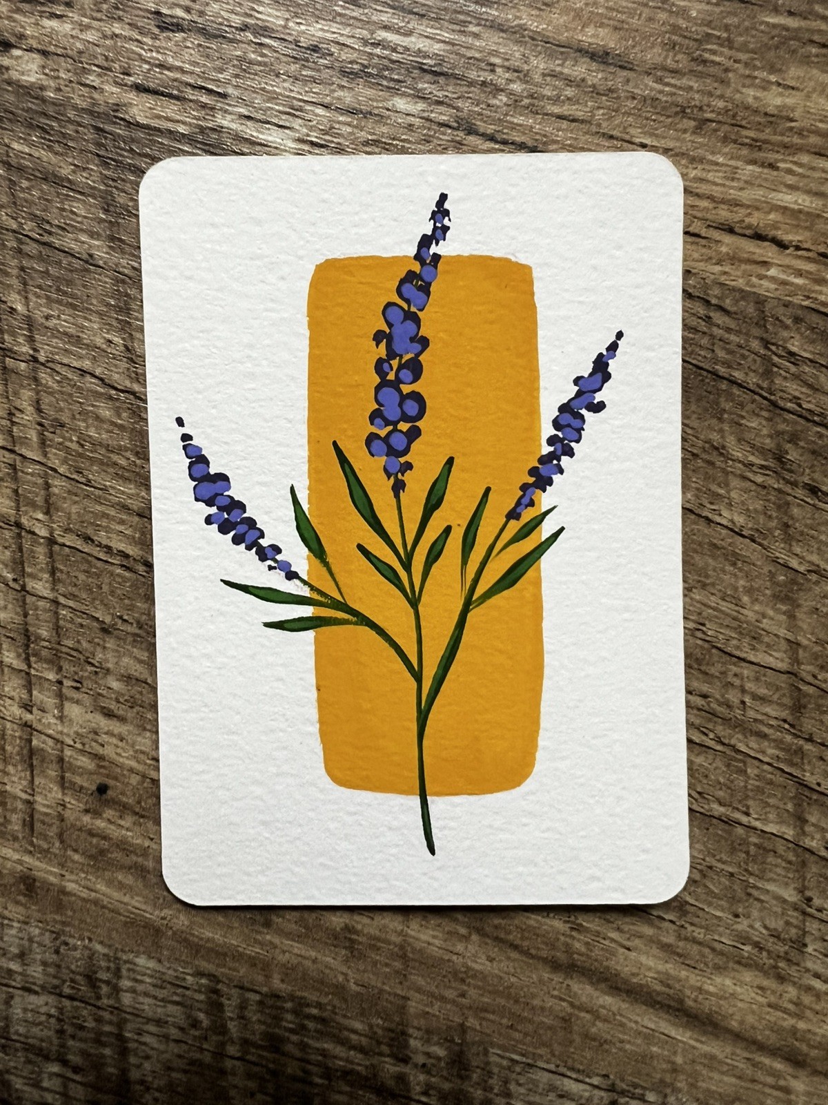 ACEO original painting- Lavender