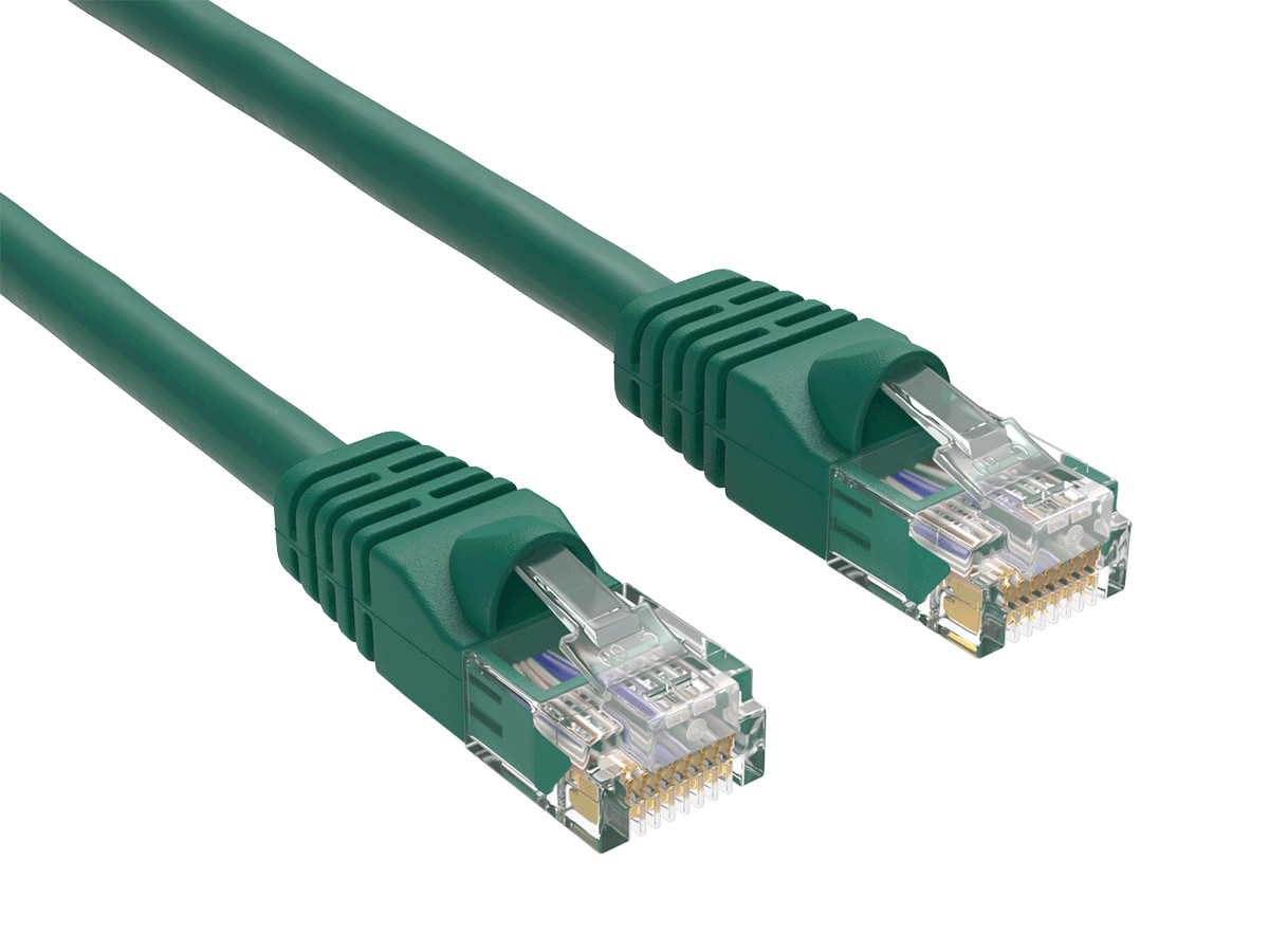14ft Cat6 Ethernet Cable RJ45 Snagless 24AWG for Gaming PS5 PC Router, Green