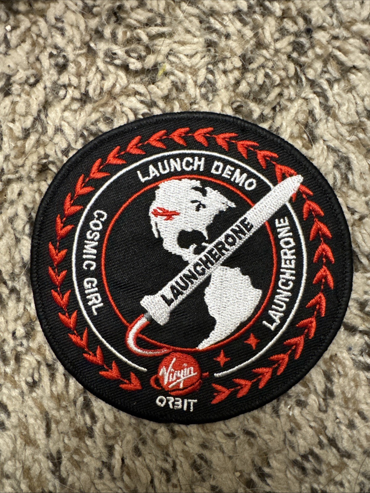 Virgin Orbit Mission Patch Launch Demo Launcherone Cosmic Girl