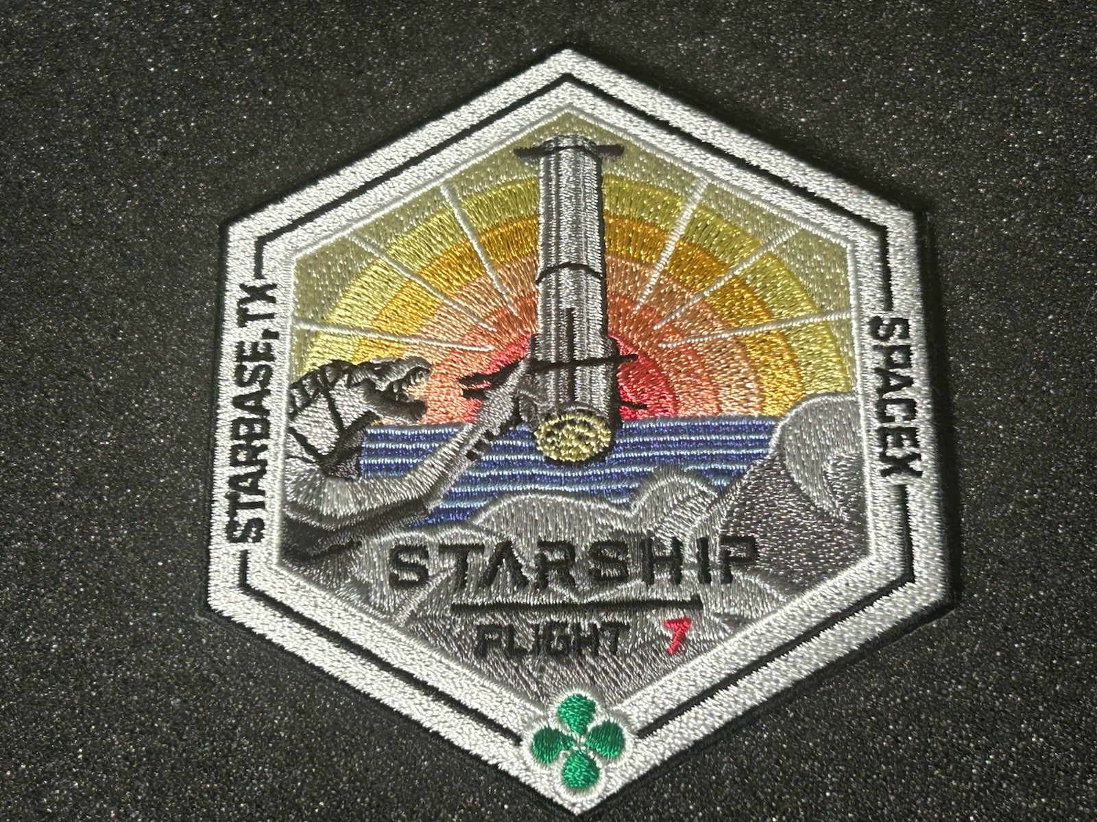 SPACEX STARSHIP Flight 7 Super Heavy Mission Employee PATCH Starbase TX