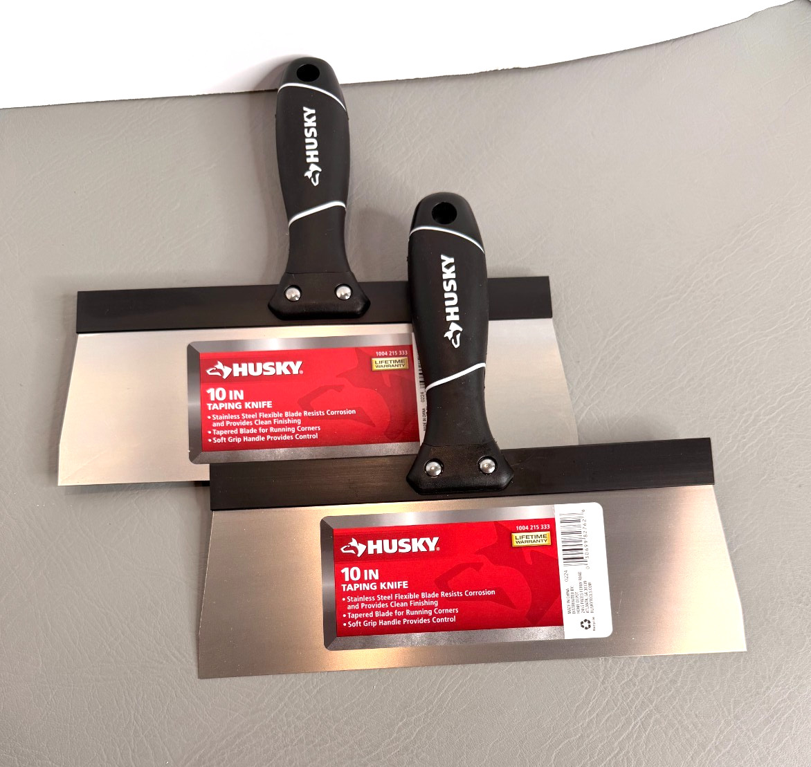 Lot of 2 Husky Taping Knife Stainless Steel Drywall Taping Knife 10 Inches New