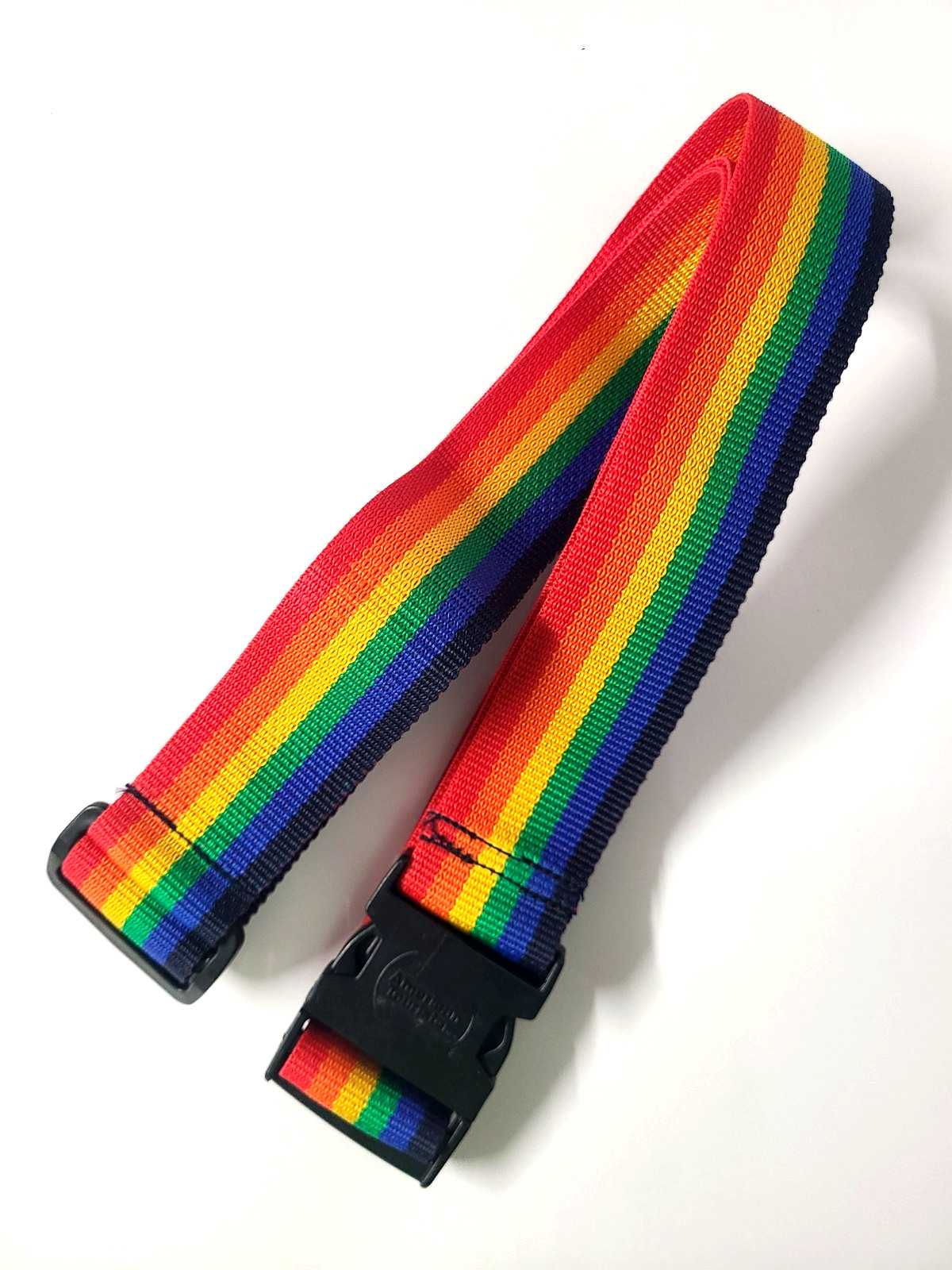 NICE! American Tourister Adjustable RAINBOW Luggage Strap (5' 6" long extended)