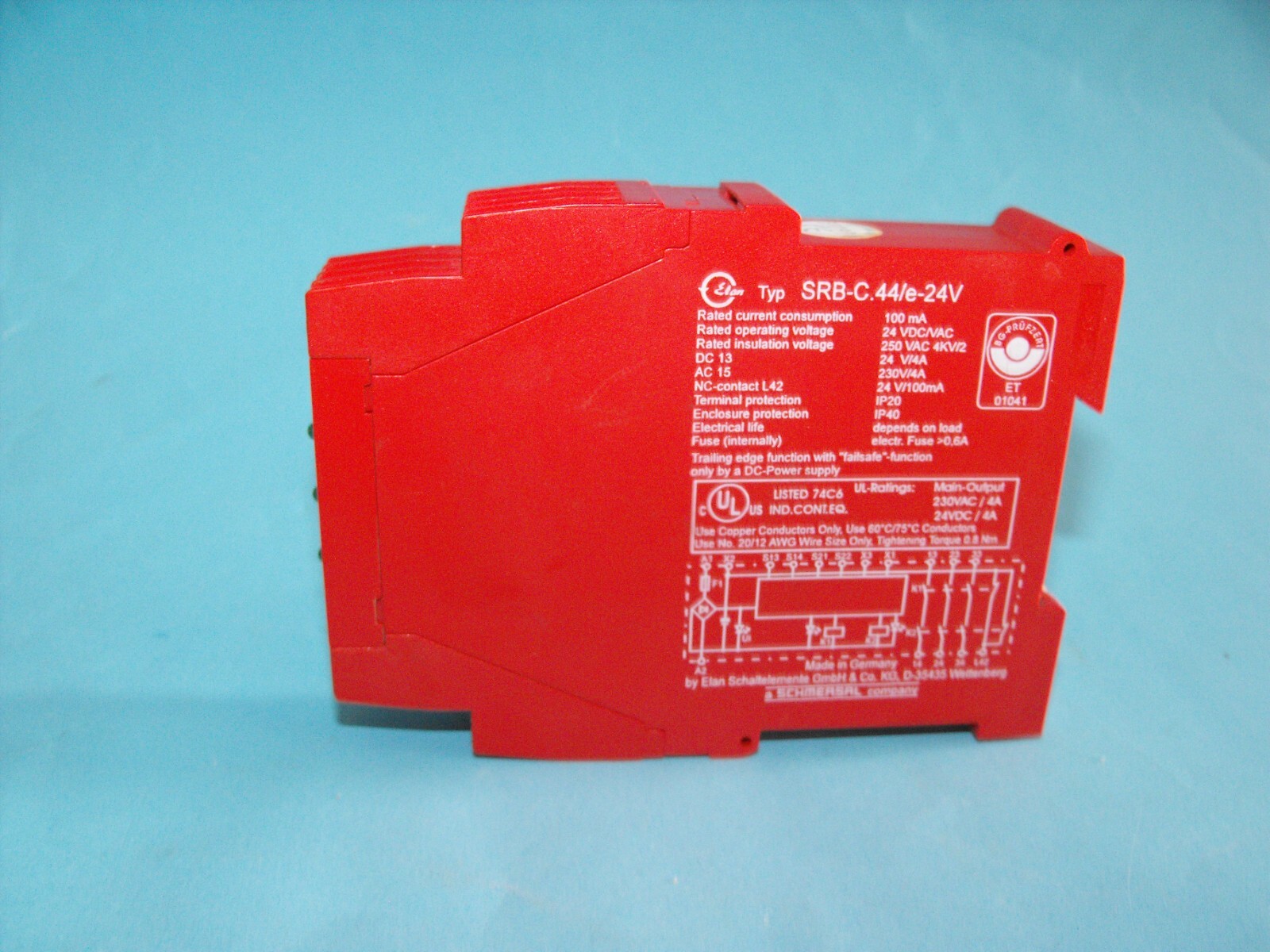 ELAN SRB-C.44/e-24V.Safety Relay Module.USED