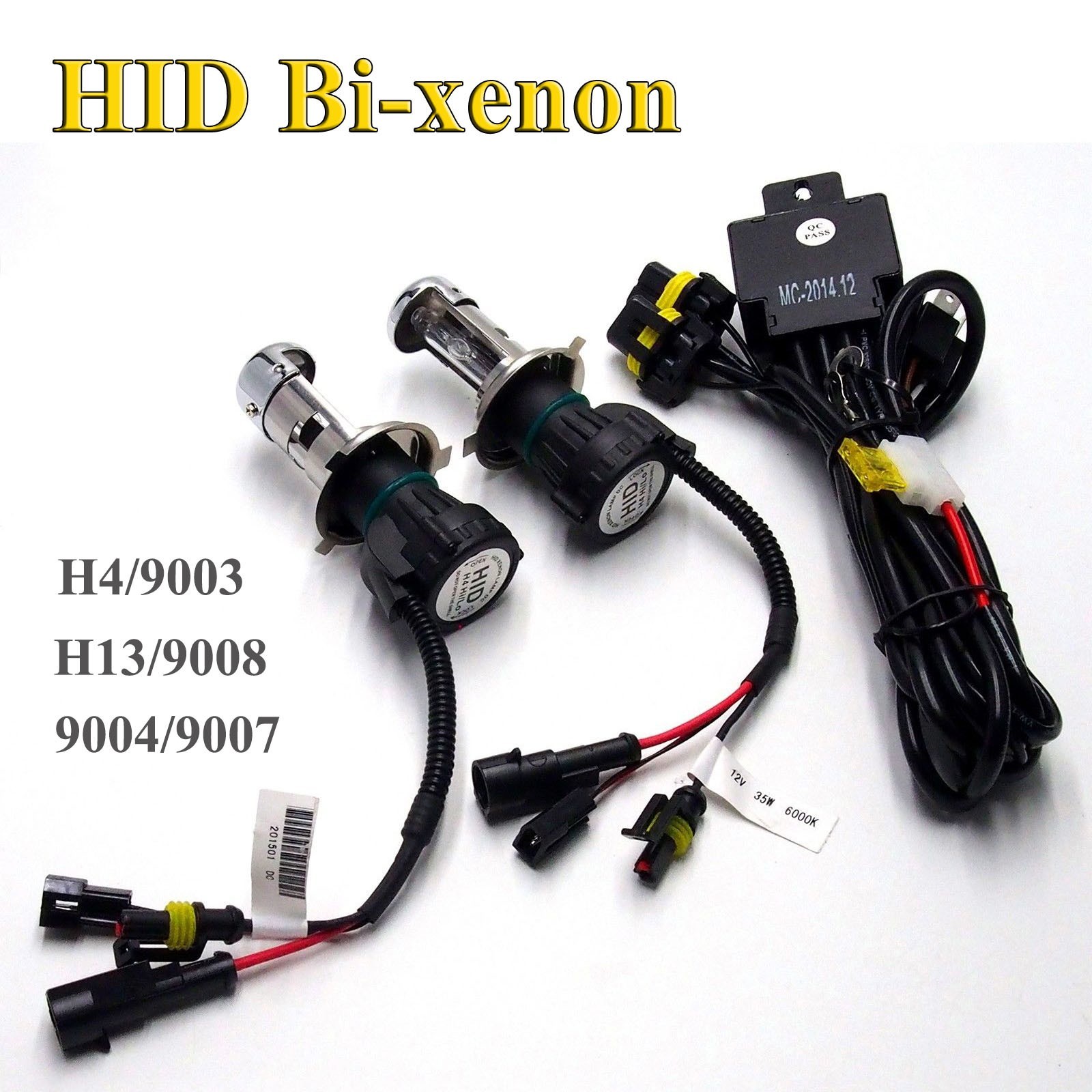 Aliens 35W HID Xenon Bi-xenon Hi/Low Dual Beam Bulbs H4 H13 9003 9004 9007 5000k