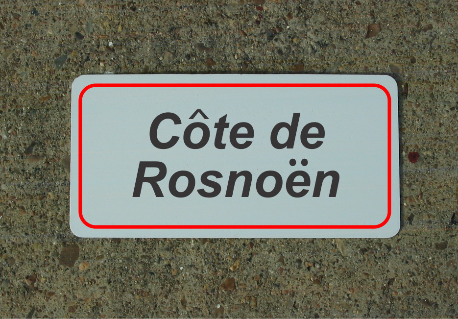 Cote De Rosnoen ROAD SIGN METAL TOUR DE FRANCE Bike Race ROUTE