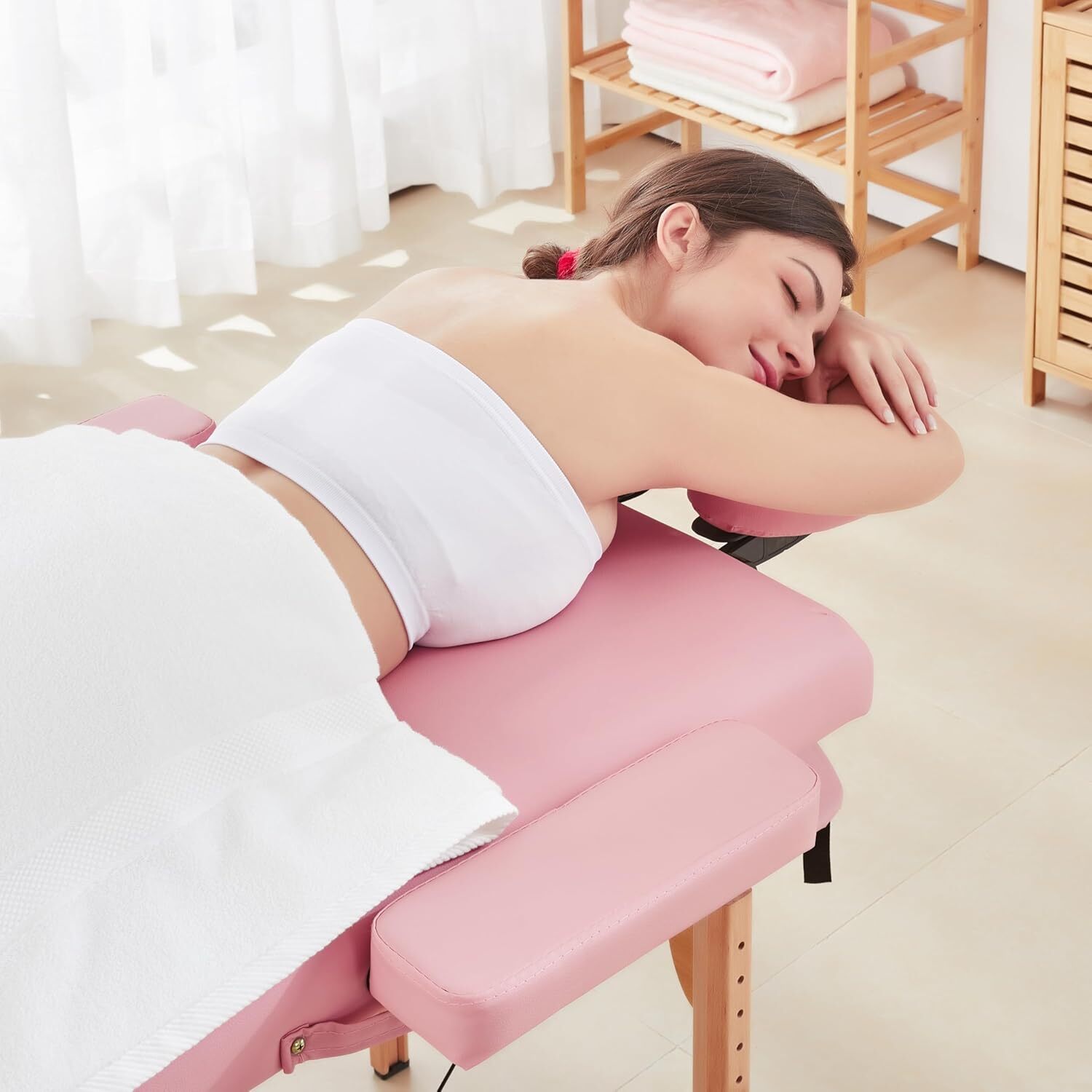 Yaheetech 3 Folding 84 Inch Portable Adjustable Massage Bed with Non-Woven Bag