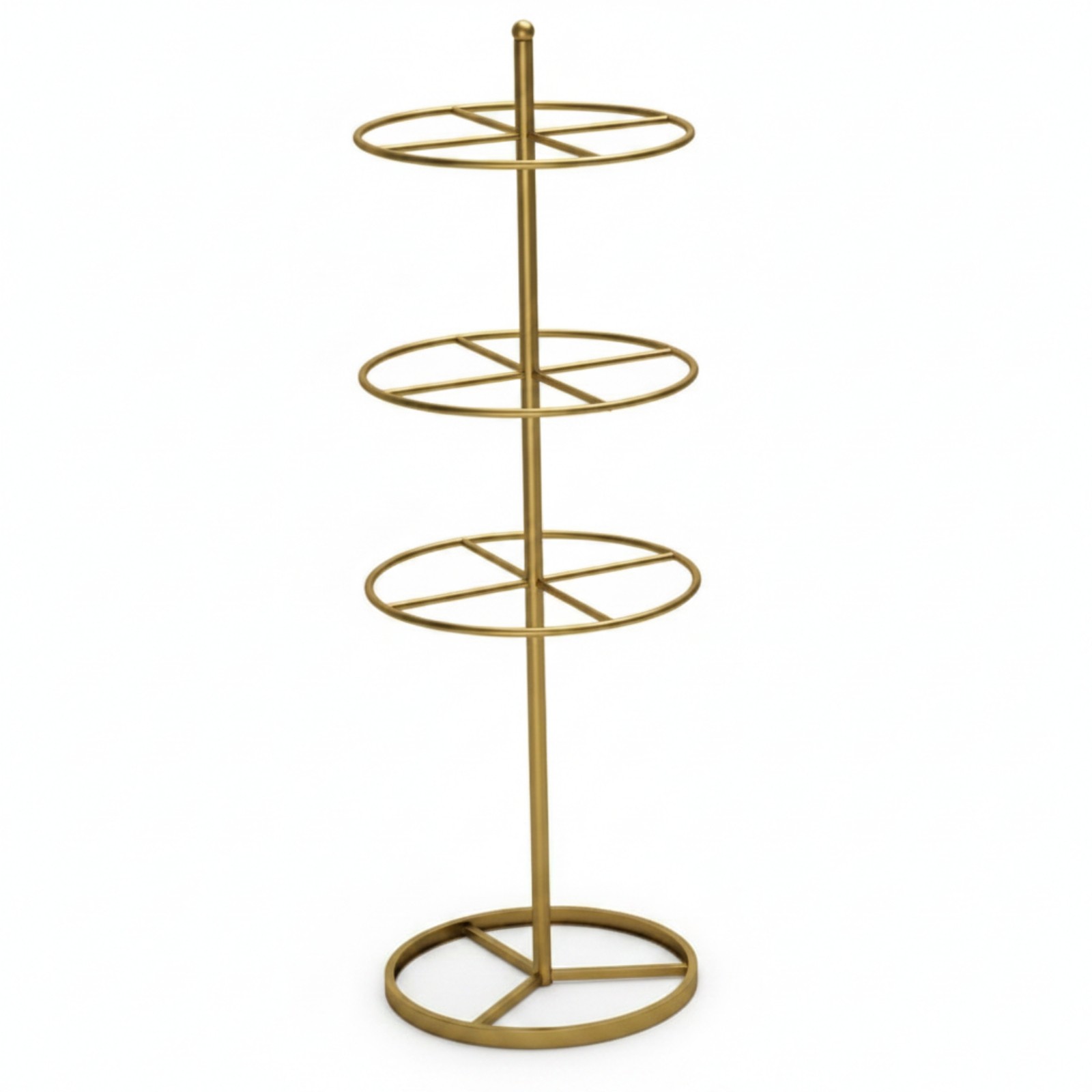 Rotating Display Stand Circular Tiers Rotating Merchandiser Rack Metal