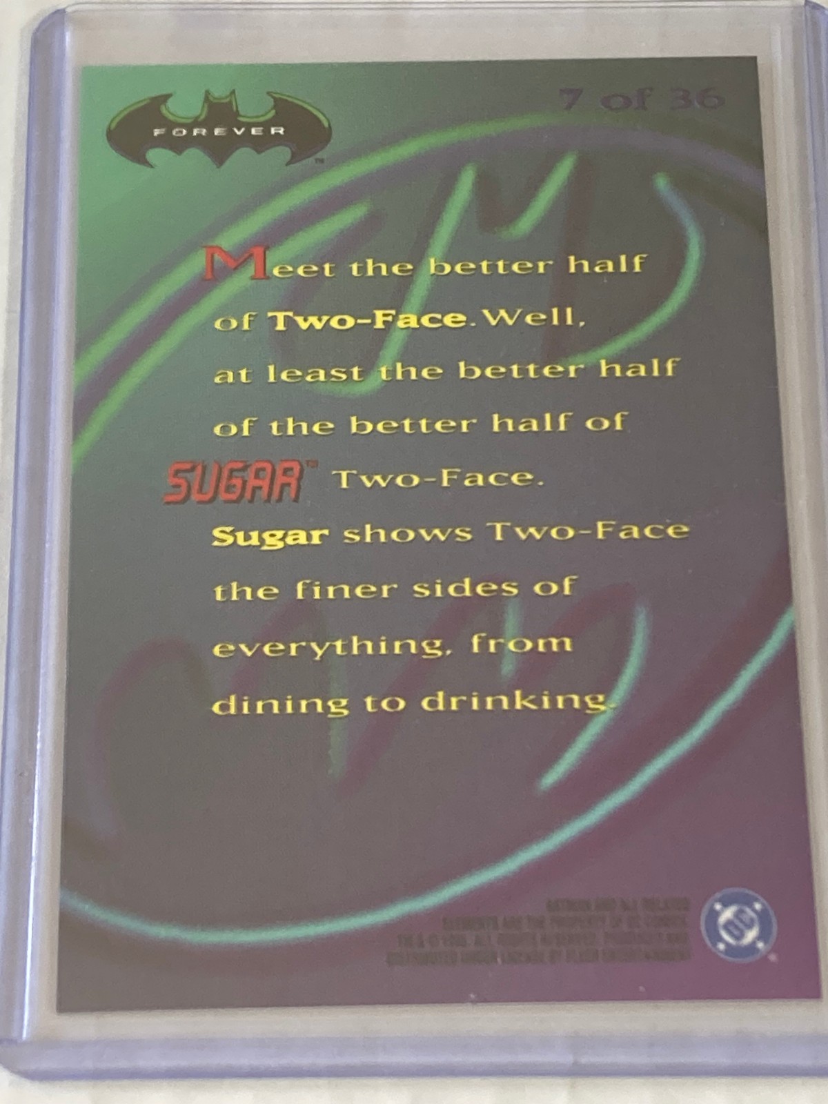 Batman Forever 1995 Fleer Ultra Silver Hologram Cards DC * UPICK * NM