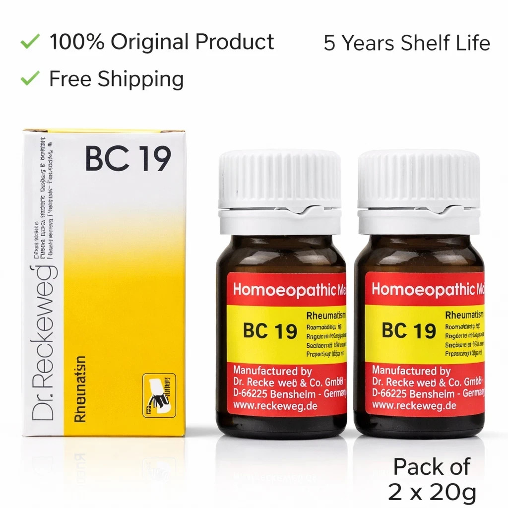 Dr Reckeweg BC 19 Tablets 20g Homeopathic General Wellness Support 2 Pack