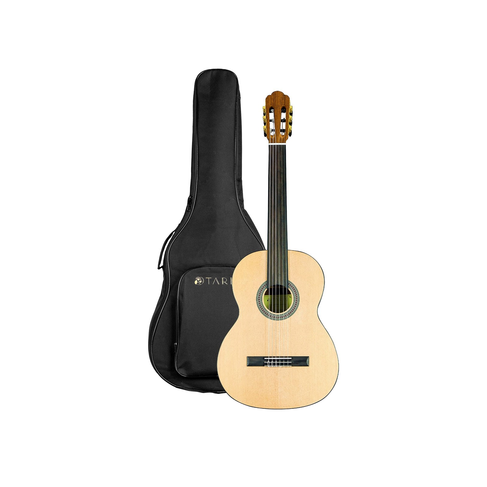 TARIO 39 Inch Fretless Classical Guitar Full Size Acoustic Guitar Spruce top ...