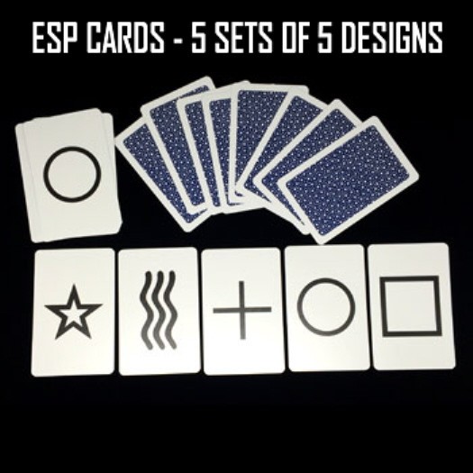 ESP CARDS - 5 SETS OF 5 SYMBOLS & INSTRUCTIONS