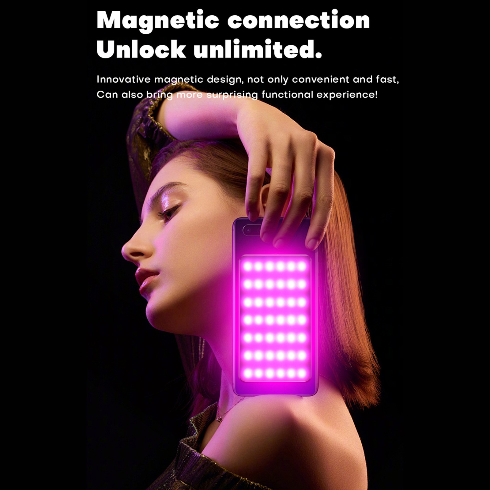Magnetic RGB Video Light LED Fill Light 2500K-9000K Dimmable 22 JEYZ
