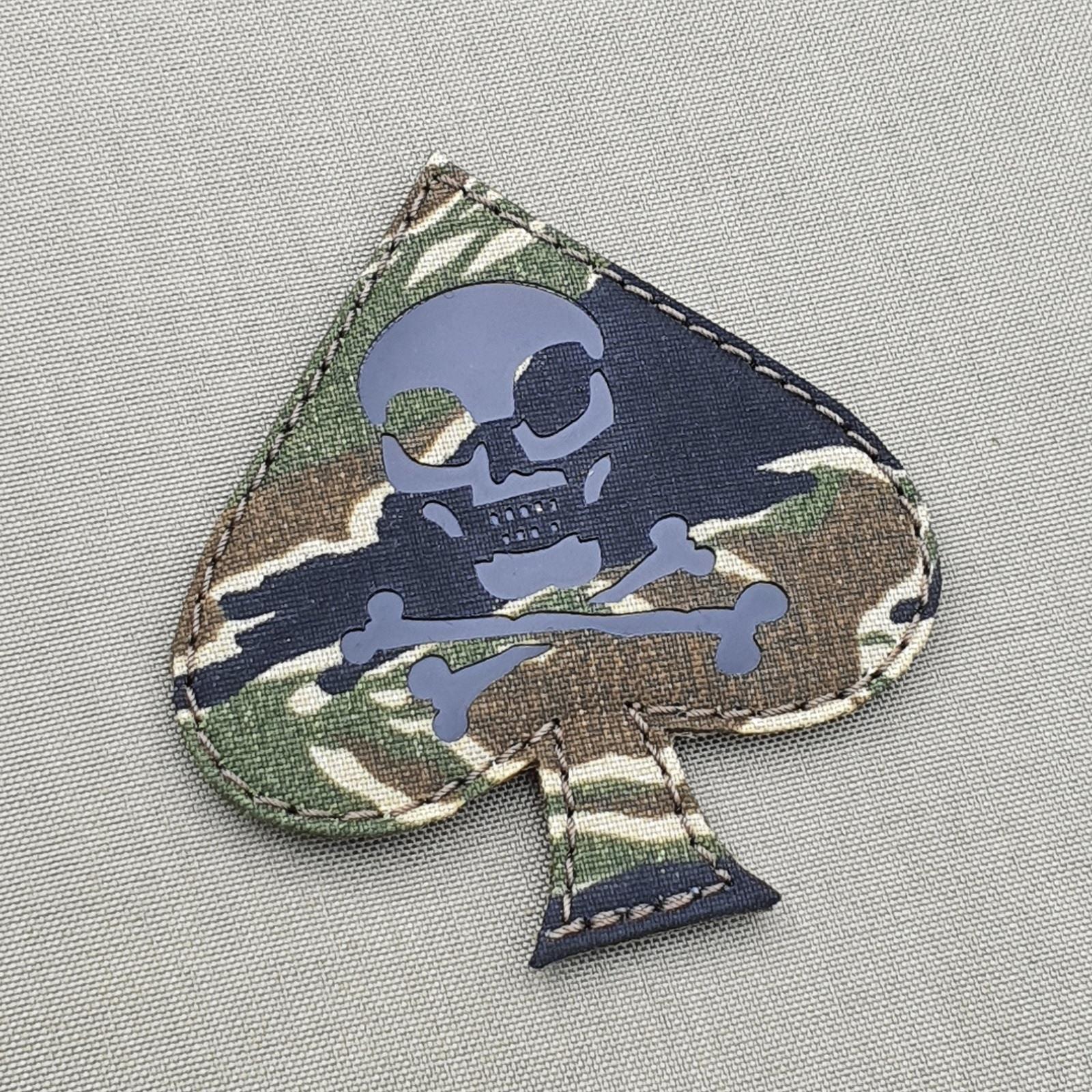 IR Vietnam Era Ace of Spades Tiger Stripe death infrared morale tactical patch