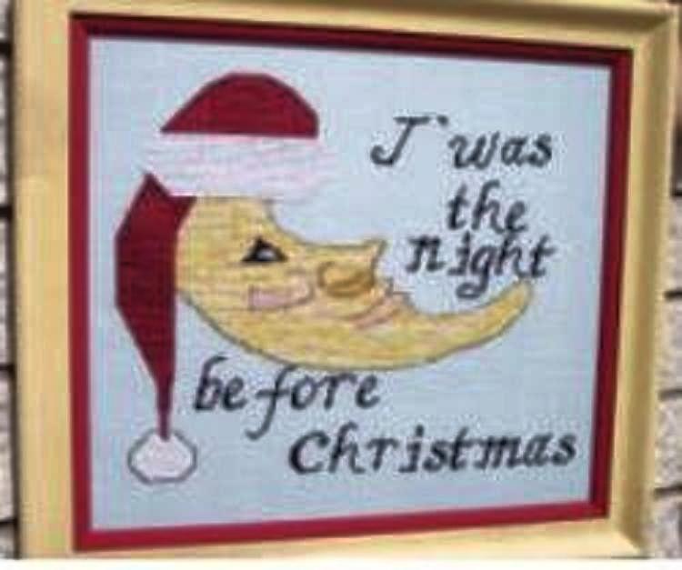 CHRISTMAS MOON SAMPLER CROSS STITCH CHART-CHEN DESIGNS