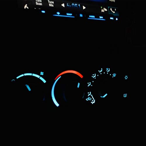 SMD AC Climate Heater Control LED Light Bulbs Kit Replacement for Dodge White