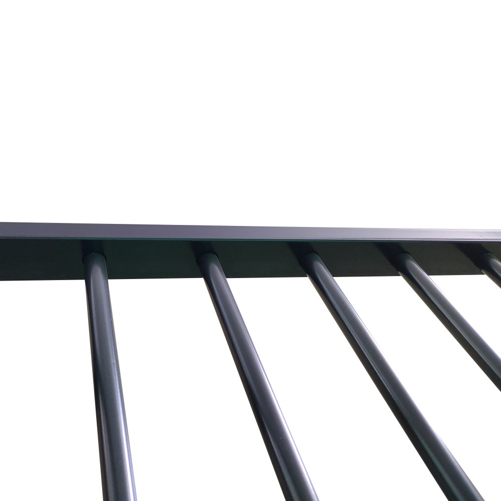 Triple Bunk Bed FULL over FULL over FULL | 3 Full Size Beds | Black Metal Frame