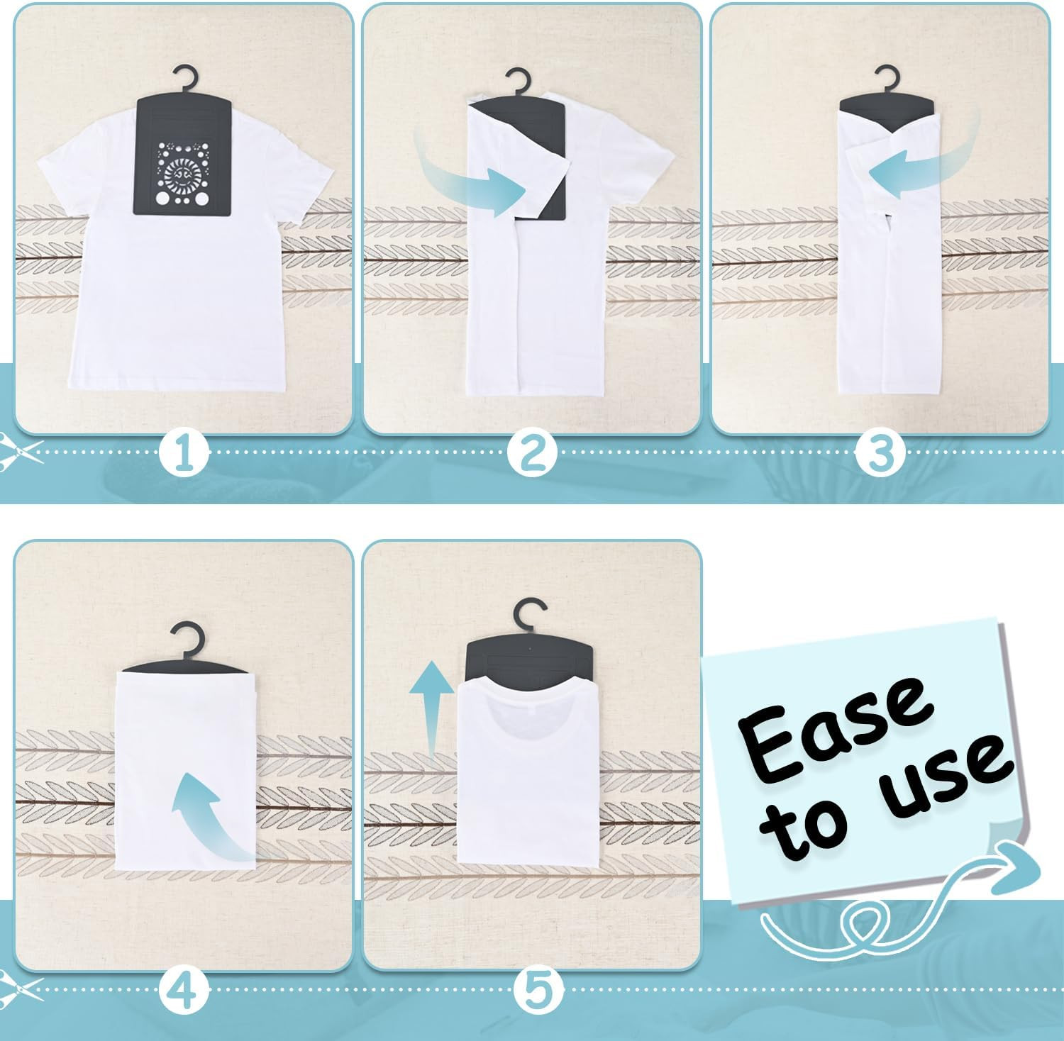 Shirt Folder Board, 14.18 x 8.67x 0.14 Inches, Non-Foldable Laundry Folder Cloth