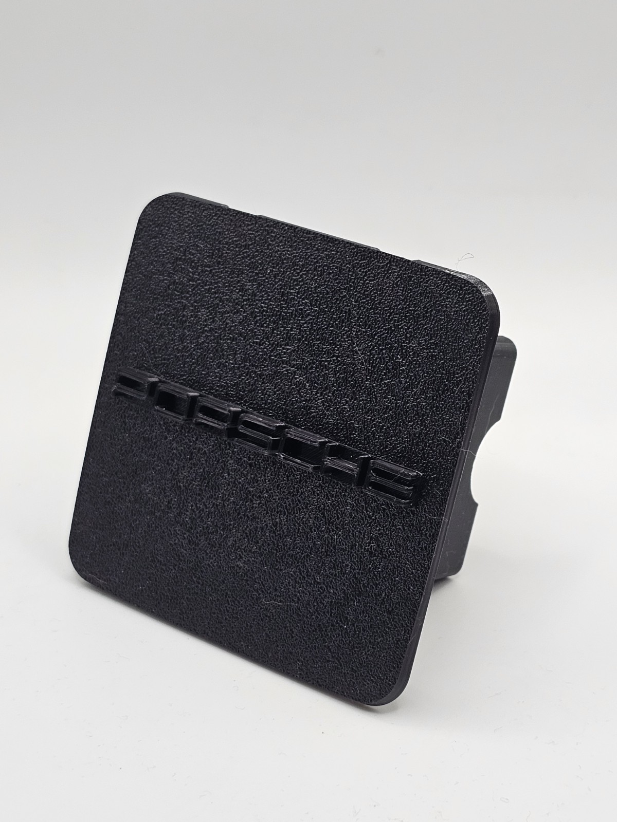 Porsche Black In Black Tow Hitch Cover/Plug/Cap for 2" Receivers