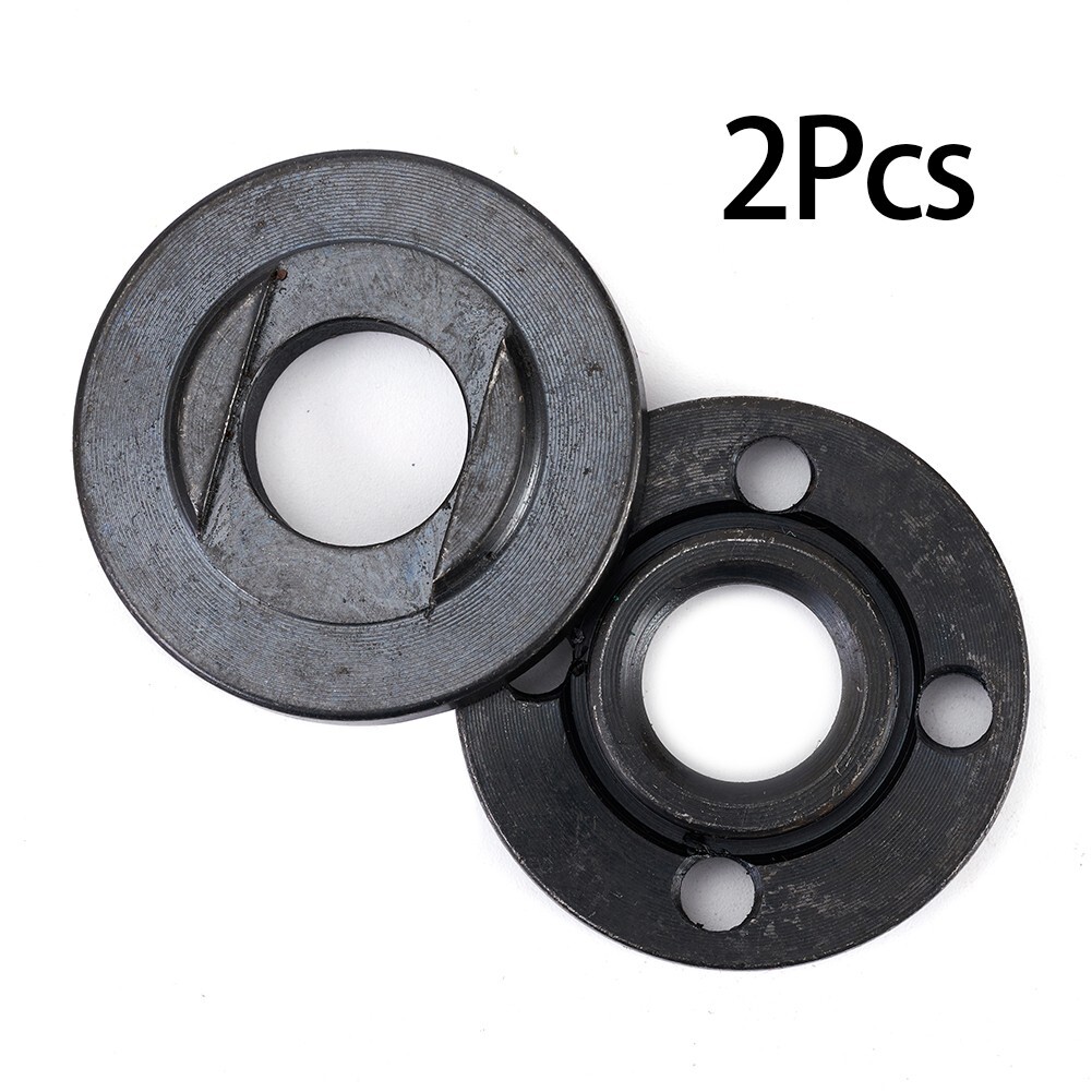 2pcs M16 Thread Replacement Angle Grinder Inner Outer Flange Nut Kit Tools