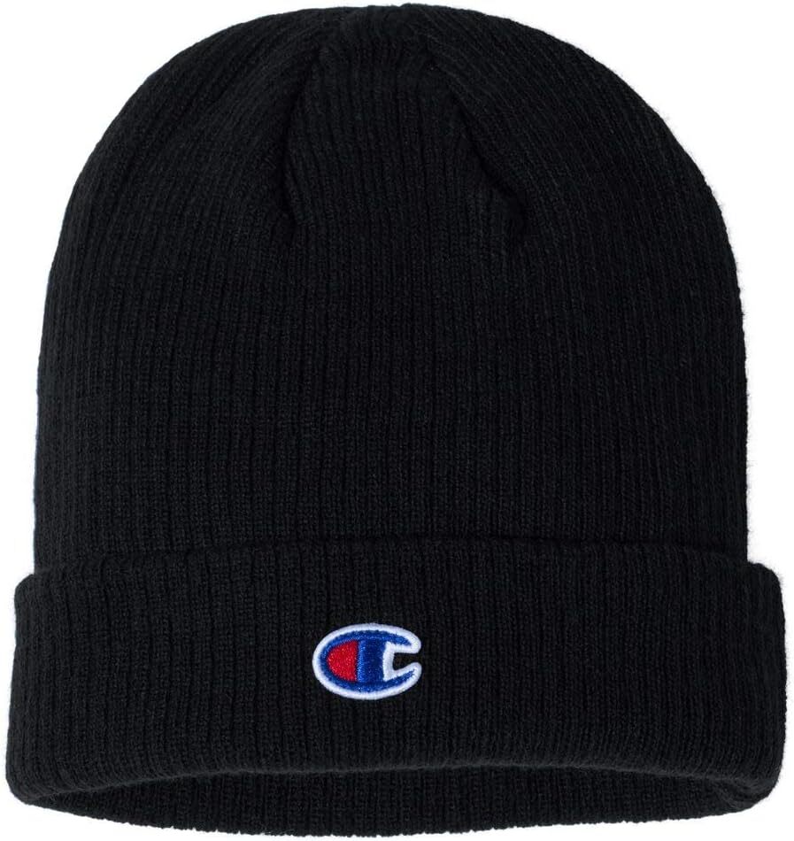 Champion - Ribbed Knit Cap - CS4003 One Size, Black