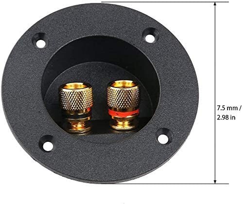 2X Terminal Connecter  Audio Speaker Box Cabinet Push Terminal Two (1-Pair)